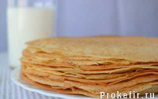 Блины на кефире – рецепт тонких с дырочками (9 рецептов)
