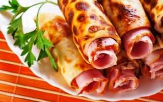 Блины с колбасой – вкусно, ароматно и калорийно. Приготовление блинчиков с колбасой – занятие легкое и благодарное