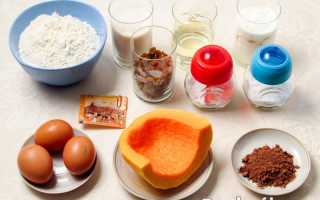 Тыквенный кекс в мультиварке с изюмом на кефире