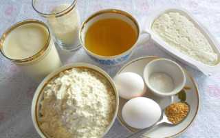 Пышные оладьи с творогом на кефире