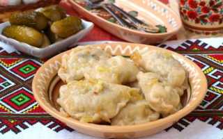 Вареники на кефире с картошкой и грибами