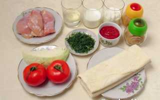 Шаурма в домашних условиях — рецепт с курицей (с фото пошагово) в кефирном соусе