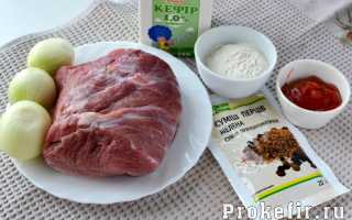 Бефстроганов из говядины в мультиварке в томатно-кефирном соусе