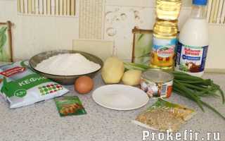 Пирог с сайрой и картошкой на кефире – 3 вида теста