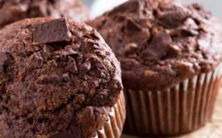 Шоколадные маффины на кефире