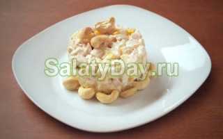 Как приготовить салат с курицей, ананасами и грибами