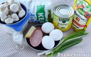 Салат с яичными блинами (7 рецептов)