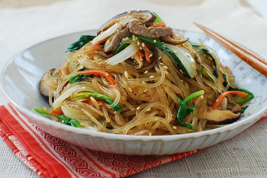 Фунчоза с грибами и овощами, пошаговый рецепт