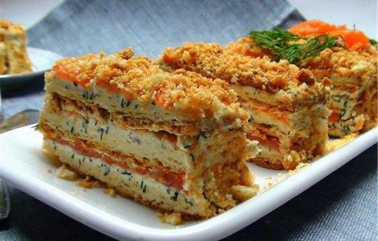 закуска из коржей