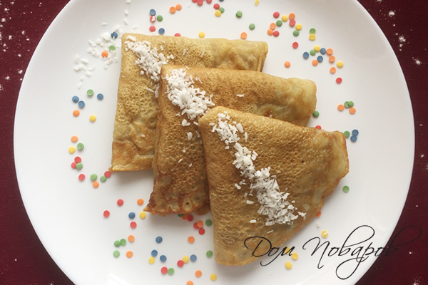 Готовые блинчики на соевом молоке