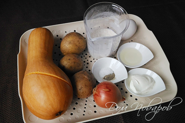 Ингредиенты для драников с тыквой