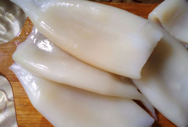 очищенные кальмары