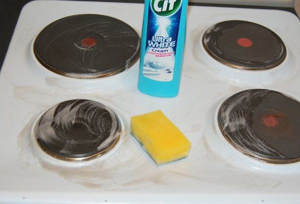 чистка плиты