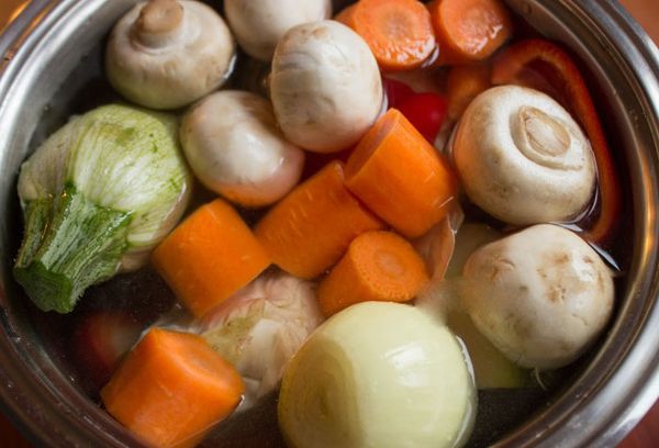 бульон с грибами