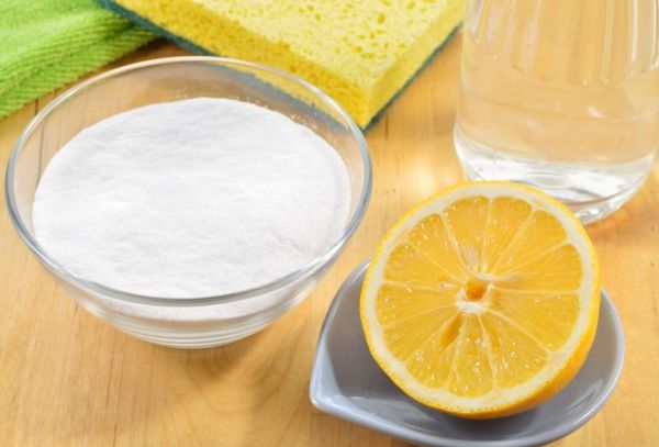 уксус, сода и лимонный сок