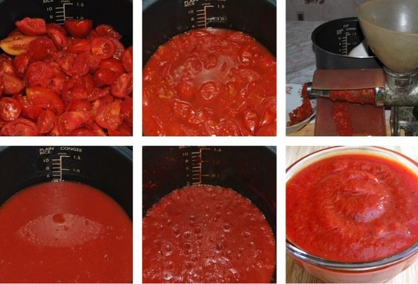 приготовление пасты из помидоров