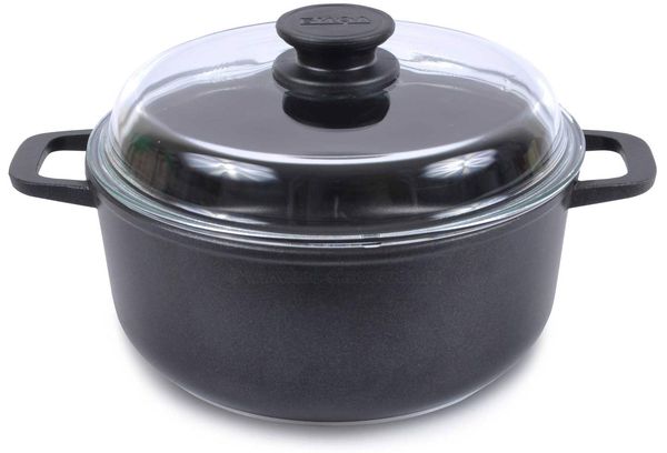 кастрюля с антипригарным покрытием