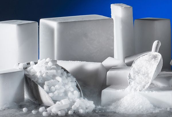 куски сухого льда