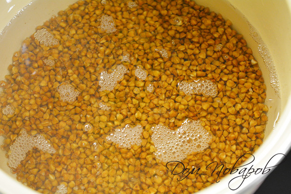 Промытая гречневая крупа