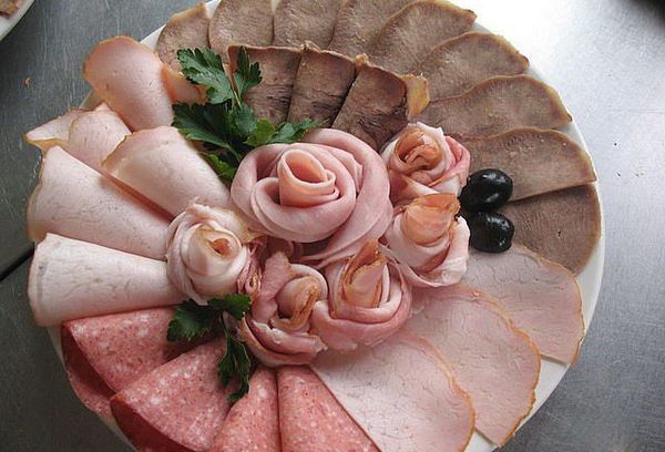 Розочки из мяса