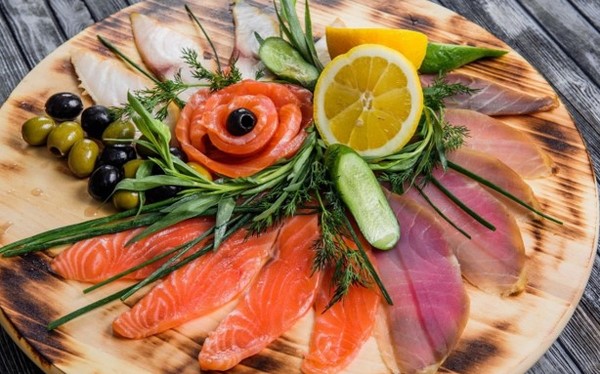 Рыбные пластинки оформление