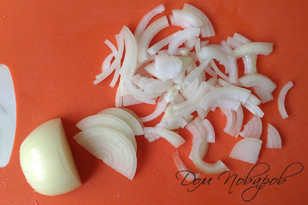 Нарезка репчатого лука