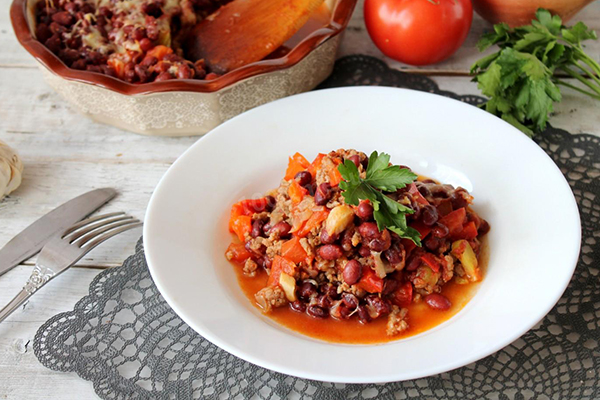 Рагу с мясом и фасолью