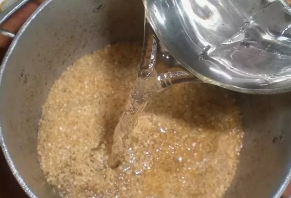 Замачивание пшеничной крупы