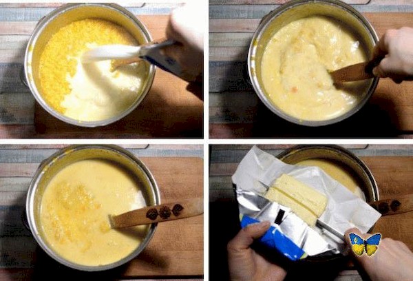 Молочная каша из пшена в пакетиках