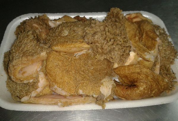 зеленый неочищенный рубец