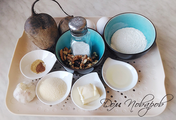 Ингредиенты для свекольных котлет