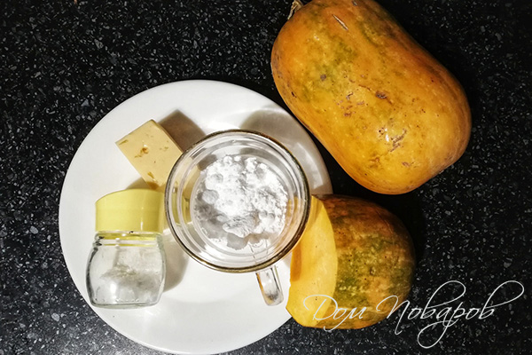 Ингредиенты для запекания тыквы кусочками