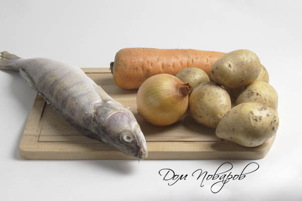 Ингредиенты для приготовления ухи
