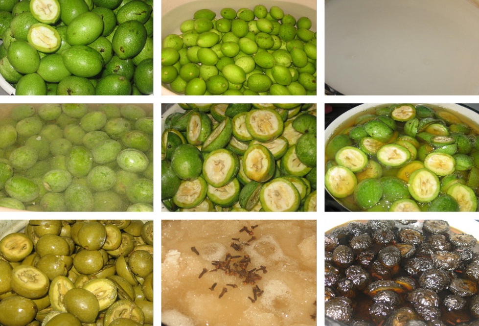 приготовление орехового варенья